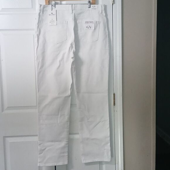 Glory Vanderbilt Amanda classic rise white original slimming jeans Sz 18L NWT - Picture 4 of 12